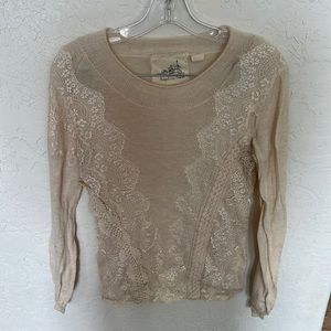 Angel of the north off white sweater